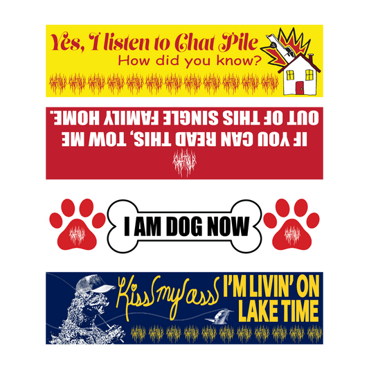 Chat Pile Bumper Sticker Pack