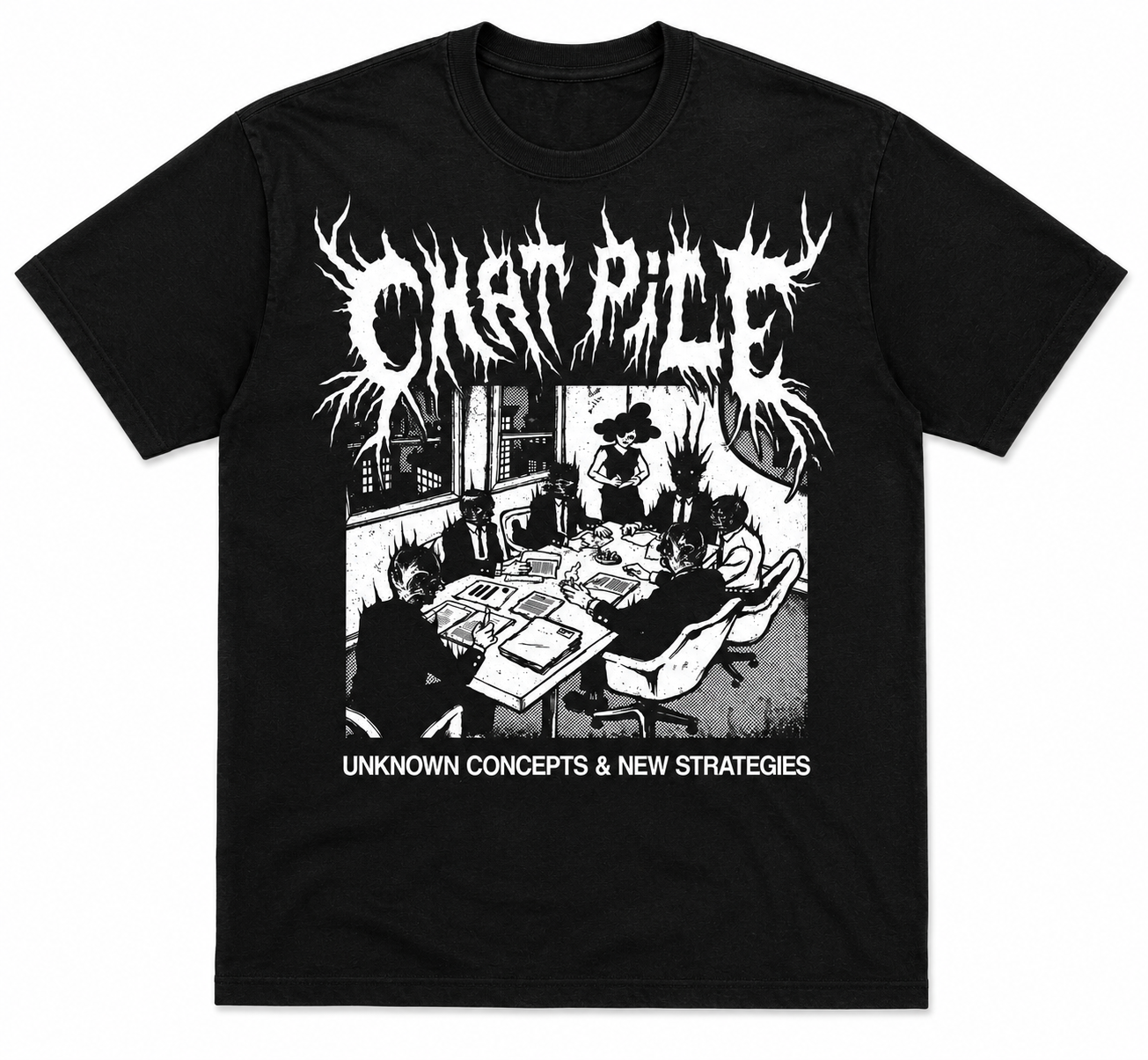 Chat Pile Unknown Concepts Black Tee (Pre-Order)