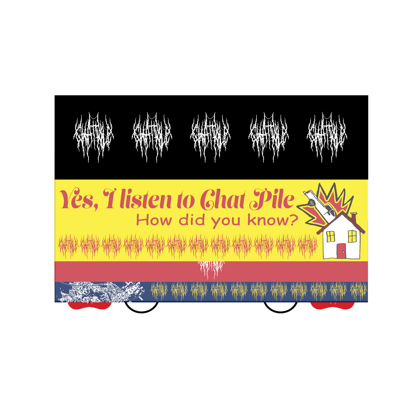 Chat Pile Bumper Sticker Pack