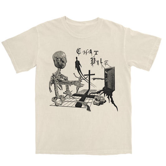 Chat Pile Ivory Crosses Tee